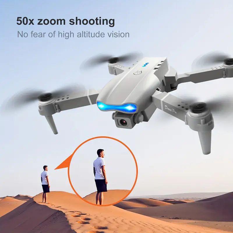 HD Dual Cameras E99 Pro K3 Drone – Foldable, 480p Camera, Beginner-Friendly